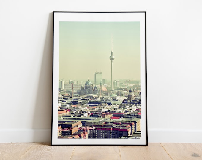 Berlin Print - TV Tower  - Berlin Photography Print - Wall Art - Modern - Berlin Print - Berlin Skyline - Fine Art Photography Print - Gift