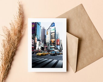 New York Greeting Card - Time Square - Blank Inside - Birthday - Anniversary - Mothers Day - Fathers Day - Thank You - Holiday
