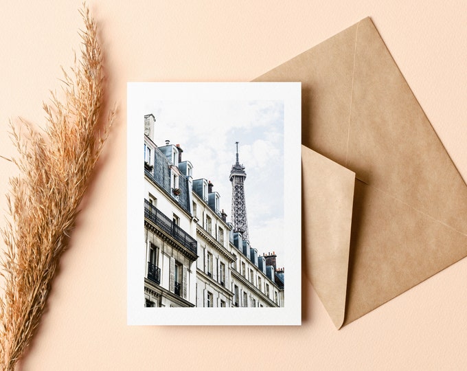 Paris Greeting Card - Greeting Card - Blank Inside - Birthday - Anniversary - Mothers Day - Fathers Day - Holiday - Greetings Card