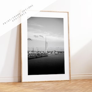 Portsmouth Black and White Print - Photography Print - Portsmouth and Southsea Prints - Wall Art -  Frame and Canvas Options - Portrait - BW
