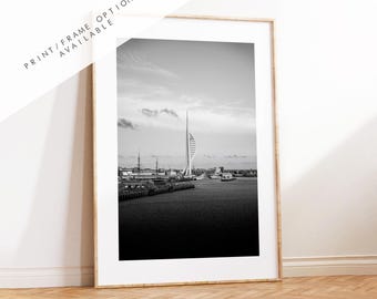 Portsmouth Black and White Print - Photography Print - Portsmouth and Southsea Prints - Wall Art -  Frame and Canvas Options - Portrait - BW
