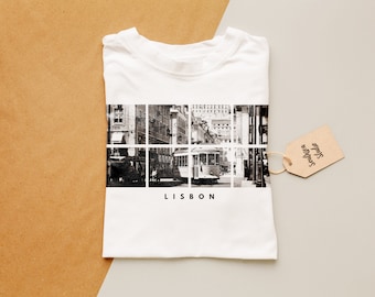 Lisbon T Shirt - Mens or Womens Fits Available - Classic or Premium Crewneck - TShirt - T-shirt - Tee - Gift - Unisex - Made to Order