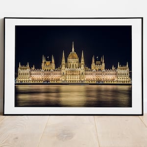 Budapest Print - Hungarian Parliament - Budapest Photography Print - Fine Art Photography - Wall Art - Poster - Print - Framed - Canvas