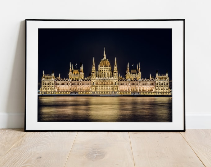 Budapest Print - Hungarian Parliament - Budapest Photography Print - Fine Art Photography - Wall Art - Poster - Print - Framed - Canvas