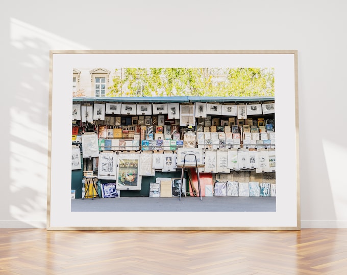 Bouquinistes - Paris Photography Print - Fine Art Photography - Paris Wall Art - Paris - Print - Poster - Paris Art Print - Landscape Print