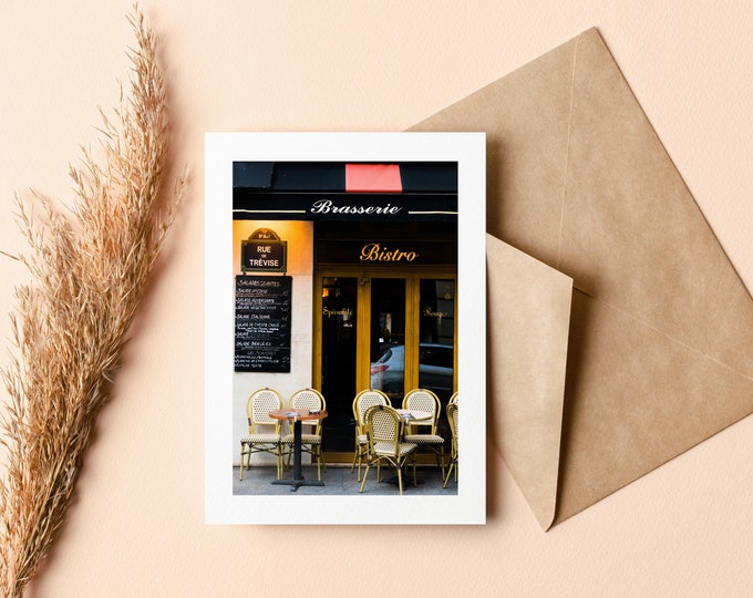 Paris Greeting Card - Greeting Card - Blank Inside - Birthday - Anniversary - Mothers Day - Fathers Day - Holiday - Greetings Card