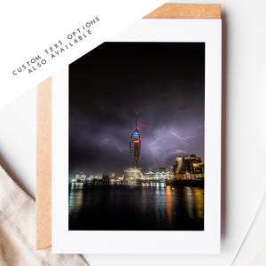 Tarjeta de felicitación de Spinnaker Tower - Tarjetas de felicitación de Portsmouth and Southsea Photography - Sobre incluido - Cumpleaños - Boda - Aniversario