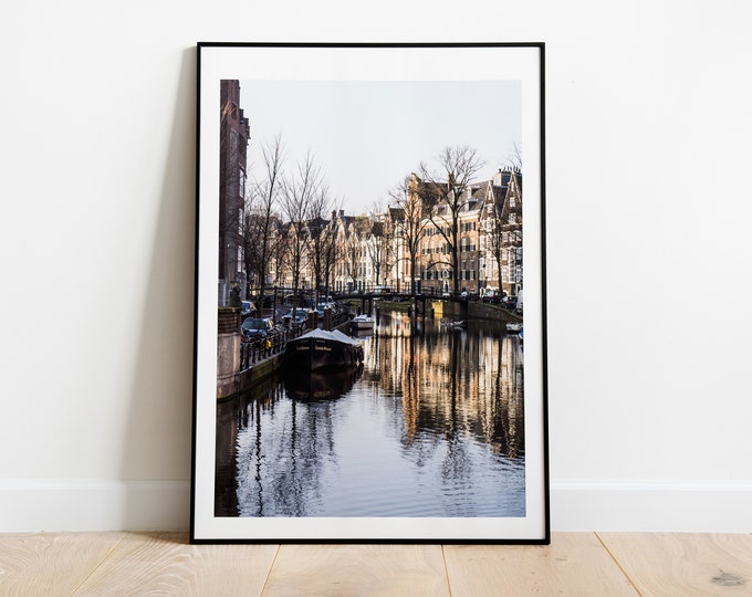 Amsterdam Canals Print - Amsterdam Photography Print - Fine Art Photography - Wall Art - Poster - Print - Framed - Canvas - Gift - Canals