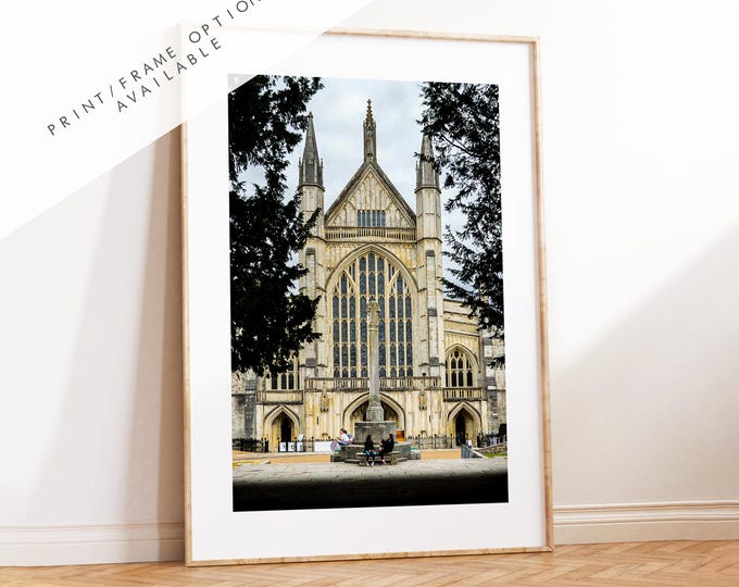 Winchester Cathedral Photography Print - Hampshire Photography Prints - Wall Art -  Frame and Canvas Options - Portrait  - UK