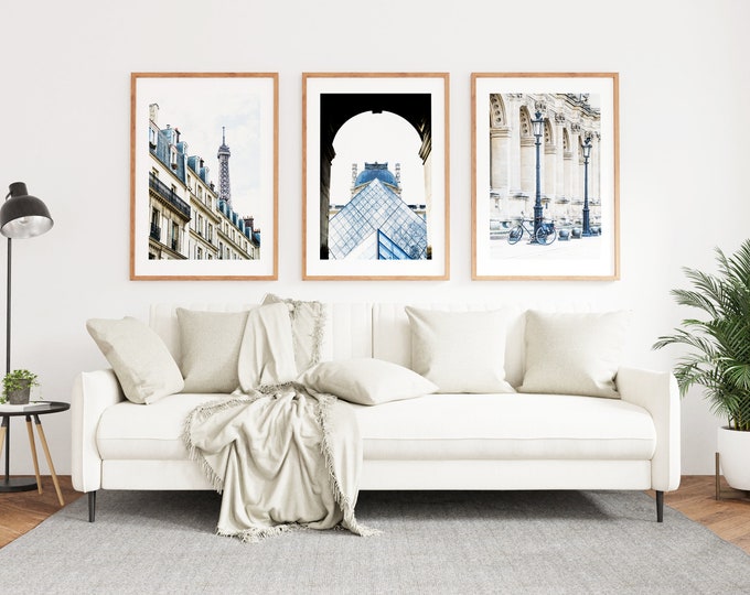 Paris Print Set of Three - Paris Photography Prints - Poster Set - Paris Prints - Paris Wall Art Set - Paris Home Decor - Paris Photography
