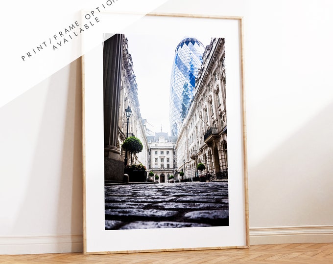 London Poster - London Photography Print - Fine Art Photography - London Print - Poster - Wall Art - London Architecture - Gherkin London