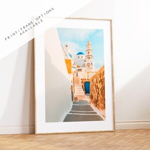 Greek Village Photography Print - Greece - Print - Poster - Santorini Photography - Greece Wall Art - Greek Architecture - Greece Wall Art