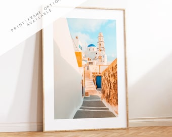 Greek Village Photography Print - Greece - Print - Poster - Santorini Photography - Greece Wall Art - Greek Architecture - Greece Wall Art