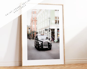 London Taxi Print - London Photography Print - Fine Art Photography - London Print - Poster - Wall Art - Colour - Portrait - Hackney Cab