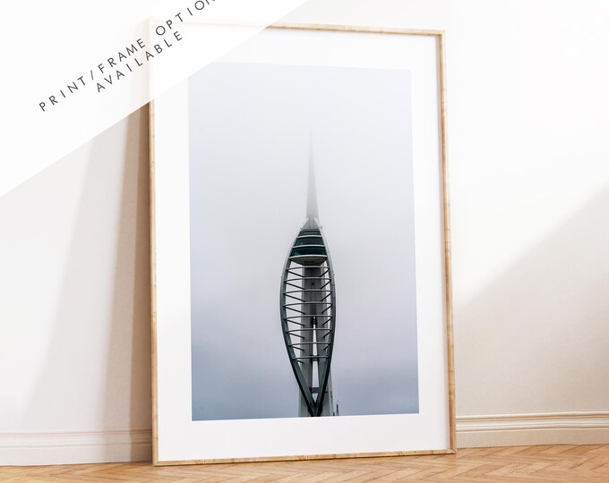 Spinnaker Tower - Photography Print - Portsmouth and Southsea Prints - Wall Art -  Frame and Canvas Options - Portrait