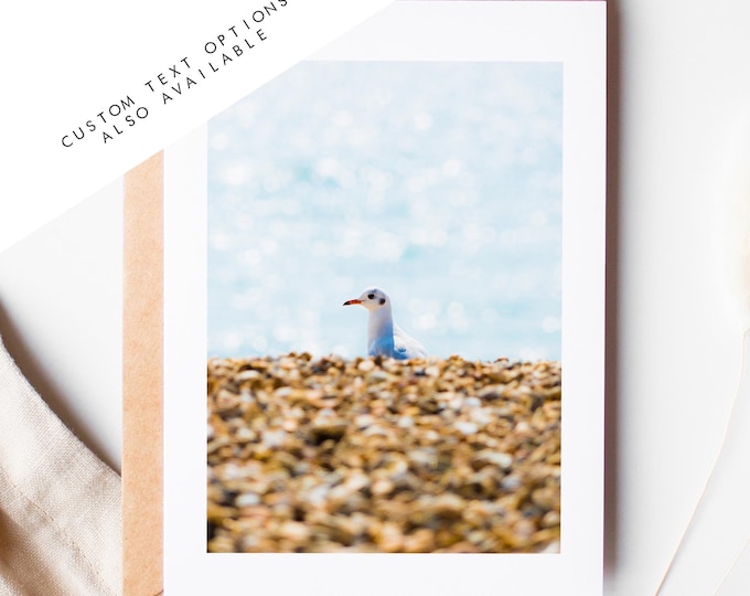 Southsea Seagull Greeting Card - Portsmouth and Southsea Photography Greeting Cards - Envelope Included - Birthday - Wedding - Anniversary