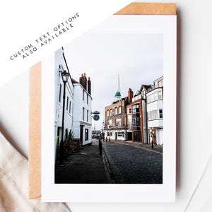 Tarjeta de felicitación de Old Portsmouth - Tarjetas de felicitación con fotografía de Portsmouth y Southsea - Sobre incluido - Cumpleaños - Boda - Aniversario