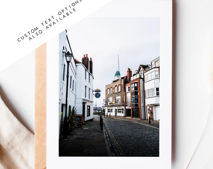 Old Portsmouth Greeting Card - Portsmouth and Southsea Photography Greeting Cards - Envelope Included - Birthday - Wedding - Anniversary