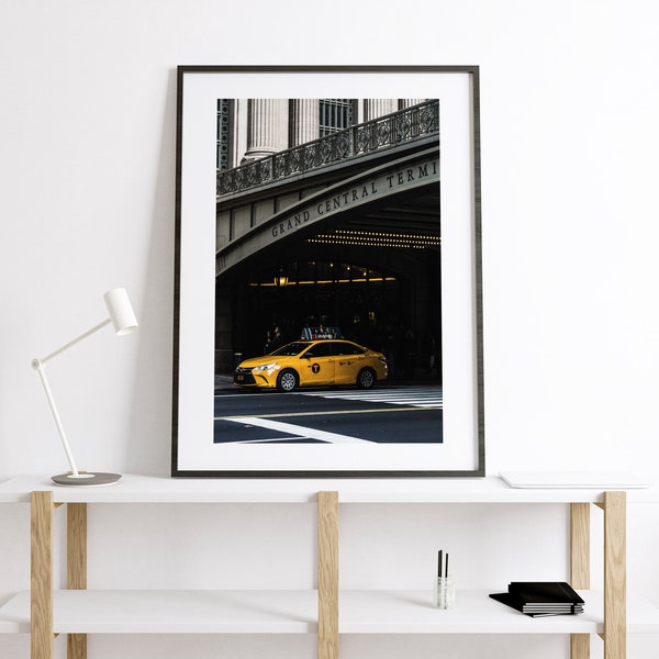 Grand Central - New York Print - Fine Art Photography Print - New York Photography - New York Taxis - Grand Central Station - NYC - Taxi Cab