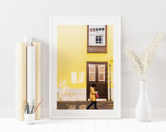 Yellow Architecture Print - Yellow Wall Art - Architecture Details - Interior Design - Home Decor - Photography -  Mustard Yellow - MYC