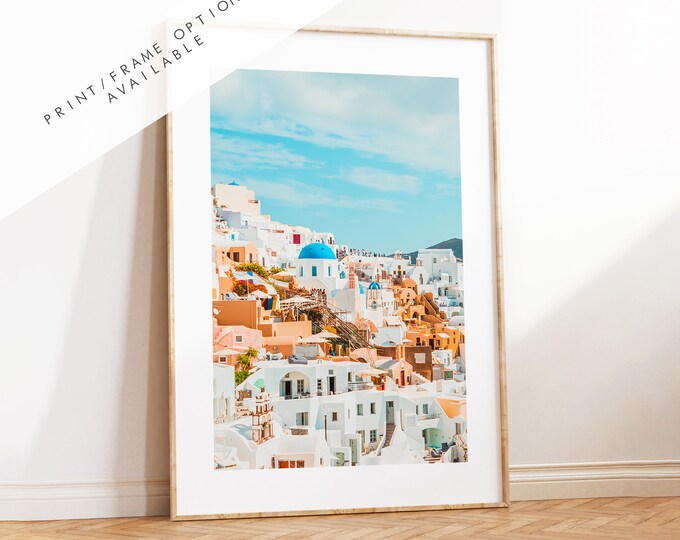 Santorini Photography Print - Greece - Print - Poster - Santorini Photography - Greece Wall Art - Oia Photography Print - Oia Santorini