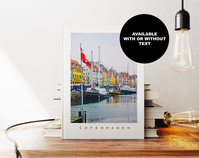 Copenhagen Notebook - Journal - A5 or A4 - Travel Diary - Hardcover Journal - Ringbound Notebook - Lined - Graph - Plain Paper - Small Gift