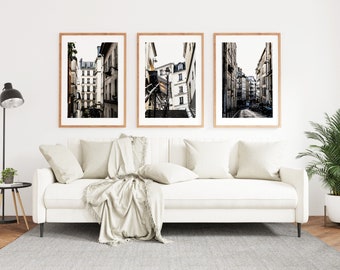 Montmarte Print Set of Three - Paris Architecture Photography Prints - Contemporary - Neutral Decor - Paris Prints - Paris Poster - Paris