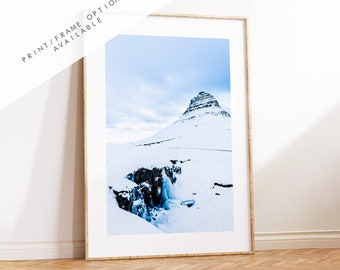 Kirkjufell Frozen Waterfall
