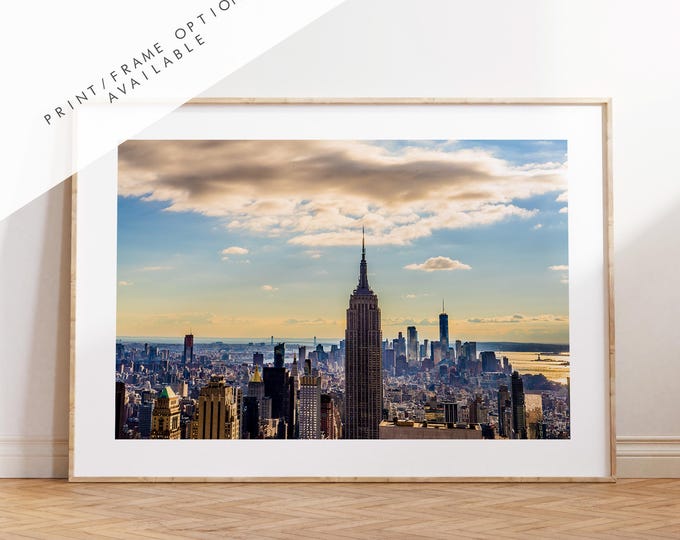 New York Skyline Print - NYC Photography Print - New York City - Prints or Framed Prints available - New York City Wall Art - Landscape