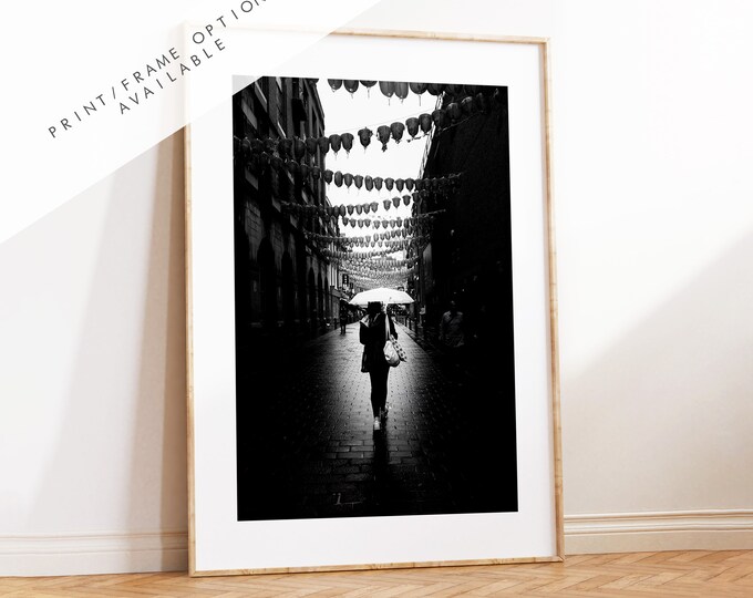Chinatown Black and White Print - London Photography Print - Fine Art Photography - London Print - Poster - Wall Art