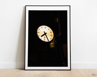 Amsterdam Clock Print - Amsterdam Photography Print - Fine Art Photography - Wall Art - Poster - Print - Framed - Canvas - Amsterdam Print