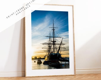 HMS Warrior - Photography Print - Portsmouth and Southsea Prints - Wall Art -  Frame and Canvas Options - Portrait