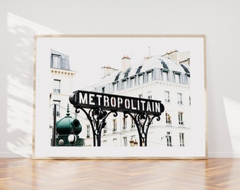 Metropolitain - Paris Photography Print - Fine Art Photography - Paris Wall Art - Paris - Print - Poster - Paris Art Print - Paris Metro