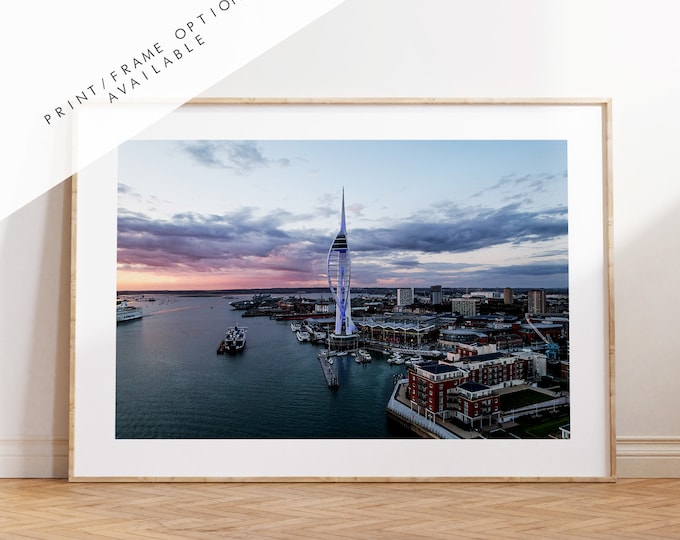 Spinnaker Tower - Photography Print - Portsmouth and Southsea Prints - Wall Art -  Frame and Canvas Options - Landscape