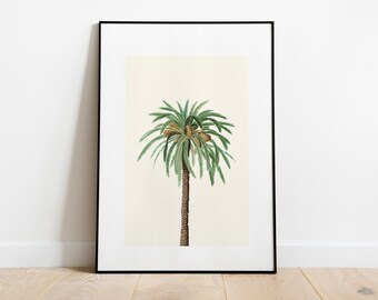 Palm Tree Print - Botantical Wall Art -  Botanical Print -  Boho Decor -  Palm Leaf Print - Botanical Wall Art - Home Decor - Beach