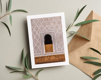 Marrakech Greeting Card - Greeting Card - Blank Inside - Birthday - Anniversary - Mothers Day - Fathers Day - Holiday - Greetings Card