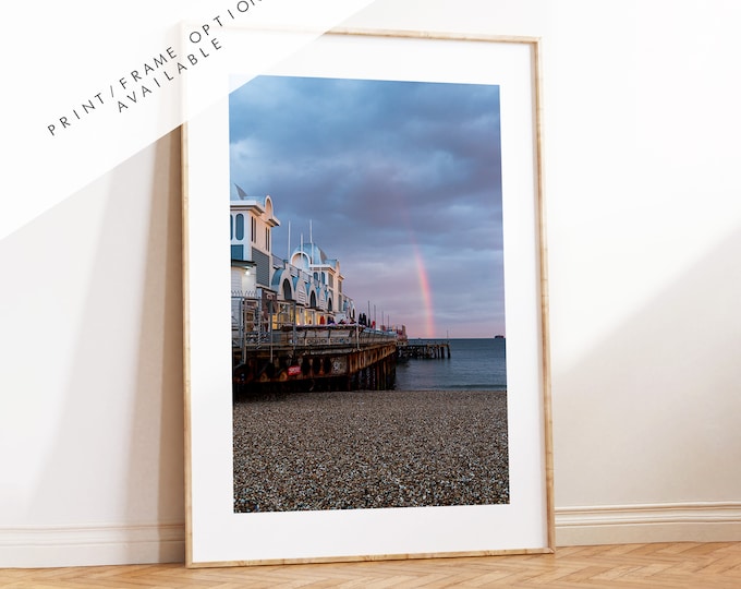 Southsea Rainbow - Photography Print - Portsmouth and Southsea Prints - Wall Art -  Frame and Canvas Options - Portrait