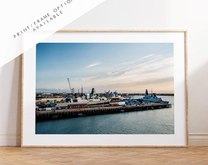 Portsmouth Dockyard - Photography Print - Portsmouth and Southsea Prints - Wall Art -  Frame and Canvas Options - Landscape