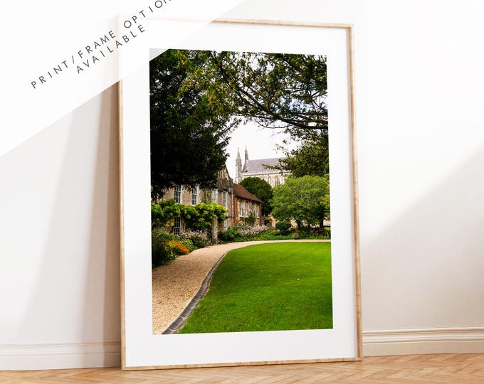 Winchester Cathedral Photography Print - Hampshire Photography Prints - Wall Art -  Frame and Canvas Options - Portrait  - UK