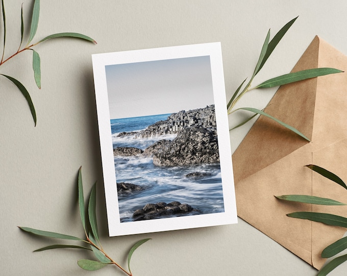 Giants Causeway Greeting Card - Greeting Card - Blank Inside - Birthday - Anniversary - Mothers Day - Fathers Day - Holiday - Belfast
