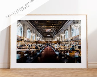 Rose Reading Room Print - NYC Photography Print - New York City - Prints or Framed Prints available - New York City Wall Art - Landscape