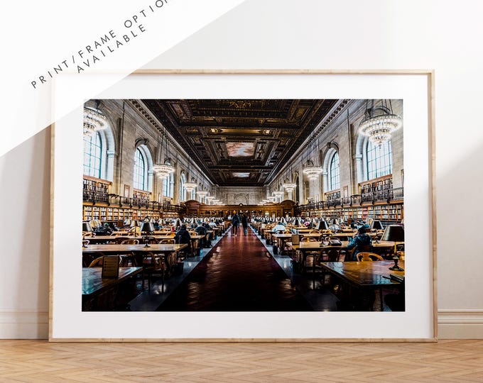 Rose Reading Room Print - NYC Photography Print - New York City - Prints or Framed Prints available - New York City Wall Art - Landscape