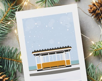 Southsea Christmas Card - Portsmouth and Southsea Cards (Travel Designs) - Blank Inside or Include Message - Envelope Included