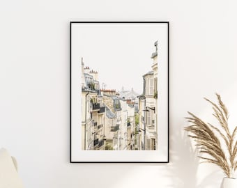 Montmarte Rooftops - Paris Photography Print - Fine Art Photography - Paris Wall Art - Paris - Print - Poster - Paris Art Print - Wall Art