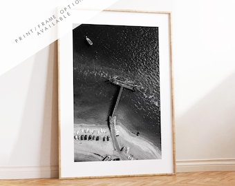 Langstone Harbour Photography Print - Hampshire Photography Prints - Wall Art -  Frame and Canvas Options - Portrait  - UK - Black and White