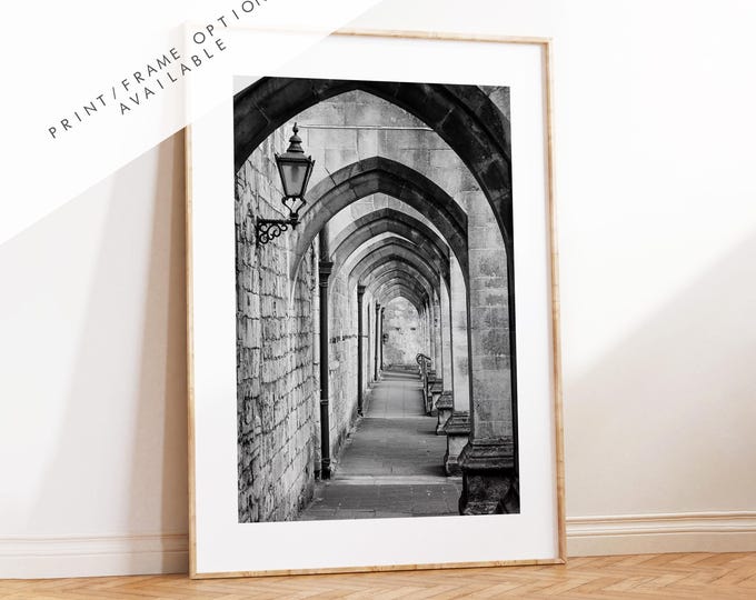 Winchester Black and White Photography Print - Hampshire Photography Prints - Wall Art -  Frame and Canvas Options - Portrait  - UK