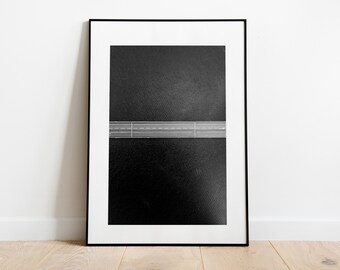 Minimalist Bridge Print - Black and White Fine Art Photography Print - Aerial Photography - Modern - Aerial View - Print - Poster - Bridges