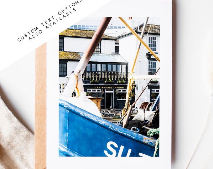 Old Portsmouth Greeting Card - Portsmouth and Southsea Photography Greeting Cards - Envelope Included - Birthday - Wedding - Anniversary