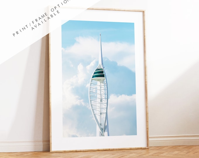 Spinnaker Tower - Photography Print - Portsmouth and Southsea Prints - Wall Art -  Frame and Canvas Options - Portrait