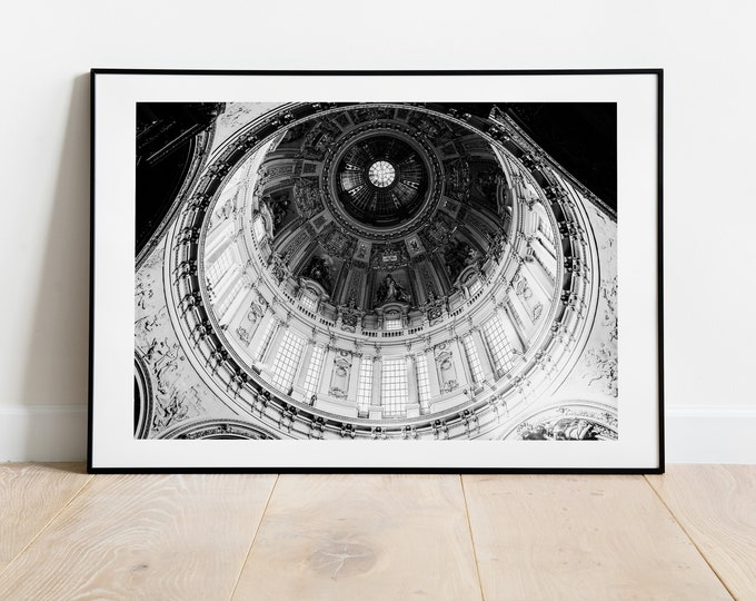Berlin Cathedral - Berlin Architecture Photography Print - Black and White Photography Print - Poster - Print - Wall Art - Berlin Photograph